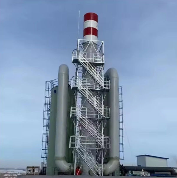 FRP GRP désulfuration de la colonne de nettoyage de la poussière humide collecteur de déchets de gaz de la colonne d'adsorption